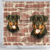 Amazing Rottweiler Dog Print Shower Curtains-Free Shipping - Deruj.com
