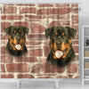 Amazing Rottweiler Dog Print Shower Curtains-Free Shipping - Deruj.com