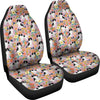 Japanese Chin Dog Floral Print Car Seat Covers-Free Shipping - Deruj.com
