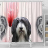 Bearded Collie Print Shower Curtain-Free Shipping - Deruj.com
