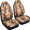 Shetland Sheepdog In Lots Print Car Seat Covers-Free Shipping - Deruj.com