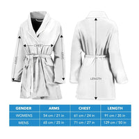 Vizsla On White Print Women's Bath Robe-Free Shipping - Deruj.com