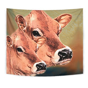 Jersey Cattle (Cow) Print Tapestry-Free Shipping - Deruj.com