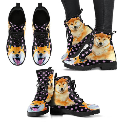 Valentine's Day Special-Shiba Inu Dog Print Boots For Women-Free Shipping - Deruj.com