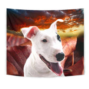 Cute Bull Terrier Print Tapestry-Free Shipping - Deruj.com