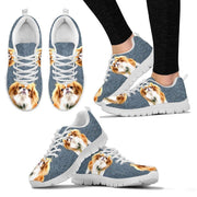 Customized Dog Print-Running Shoes For Women-Limited Edition-Designed By Mary Wagman - Deruj.com