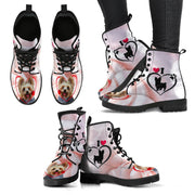 Valentine's Day Special Yorkshire Terrier Print Boots For Women-Free Shipping - Deruj.com