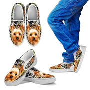Amazing Yorkshire Terrier Print Slip Ons For Kids-Express Shipping - Deruj.com