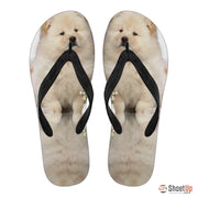 Chow Chow Puppy Flip Flops For Women-Free Shipping - Deruj.com