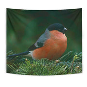 Bullfinch Bird Print Tapestry-Free Shipping - Deruj.com