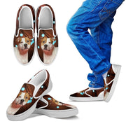 American Staffordshire Terrier Print Slip Ons For Kids-Express Shipping - Deruj.com