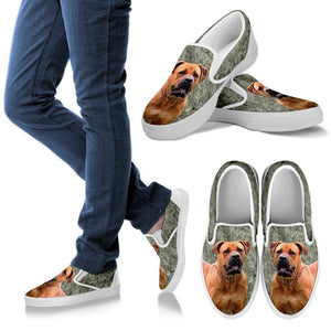 South African Boerboel Dog Print Slip Ons For Women-Express Shipping - Deruj.com