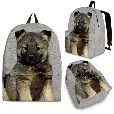 Norwegian Elkhound Dog Print Backpack-Express Shipping - Deruj.com