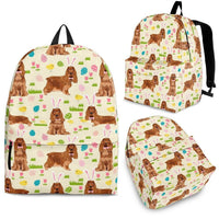 English Cocker Spaniel Dog Print Backpack-Express Shipping - Deruj.com