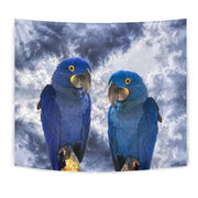 Cute Hyacinth Macaw Print Tapestry-Free Shipping - Deruj.com