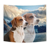 Lovely English Foxhound Print Tapestry-Free Shipping - Deruj.com