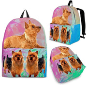 Australian Terrier Dog Print Backpack-Express Shipping - Deruj.com