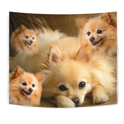 Cute Pomeranian Print Tapestry-Free Shipping - Deruj.com