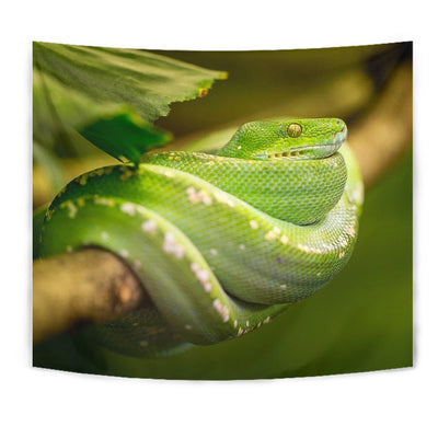 Amazing Green Snake Print Tapestry-Free Shipping - Deruj.com