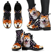 Valentine's Day Special-Akita Dog Print Boots For Women-Free Shipping - Deruj.com