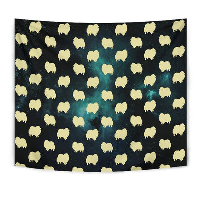 Pomeranian Dog Pattern Print Tapestry-Free Shipping - Deruj.com