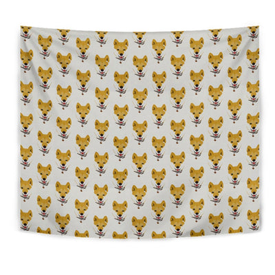Shiba Inu Dog Pattern Print Tapestry-Free Shipping - Deruj.com