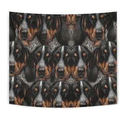 Bluetick Coonhound Dog In Lots Print Tapestry-Free Shipping - Deruj.com
