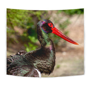 Black Stork Bird Print Tapestry-Free Shipping - Deruj.com