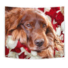 Irish Setter On Red Print Tapestry-Free Shipping - Deruj.com