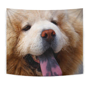 Chow Chow Dog Blue Tongue Print Tapestry-Free Shipping - Deruj.com