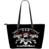 Guns, Guts & Glory- Large Leather Tote Bag- Free Shipping - Deruj.com