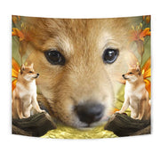Shiba Inu Dog Print Tapestry-Free Shipping - Deruj.com