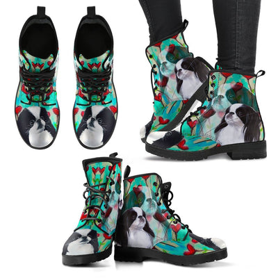Valentine's Day Special-Japanese Chin Dog Print Boots For Women-Free Shipping - Deruj.com