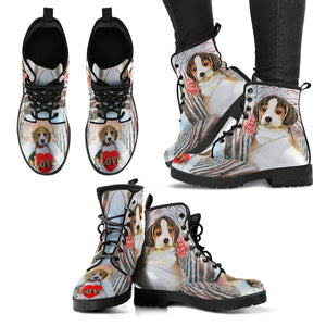 Valentine's Day Special-Beagle Dog Print Boots For Women-Free Shipping - Deruj.com