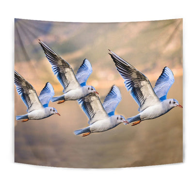 Flying Seagulls Bird Print Tapestry-Free Shipping - Deruj.com