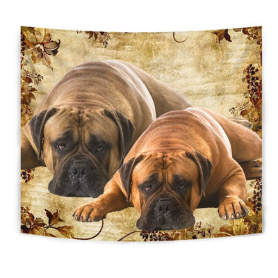 Bullmastiff Dog Print On Tapestry-Free Shipping - Deruj.com