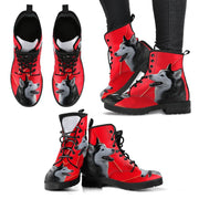 Valentine's Day Special-Siberian Husky Print Boots For Women-Free Shipping - Deruj.com