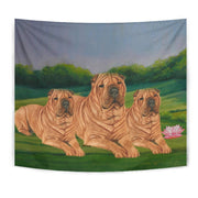 Shar Pei Dog Print Tapestry-Free Shipping - Deruj.com