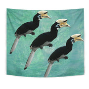 African Pied Hornbill Bird Print Tapestry-Free Shipping - Deruj.com