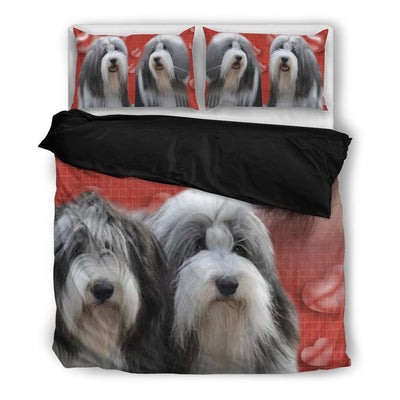 Valentine's Day Special-Bearded Collie Red Print Bedding Set-Free Shipping - Deruj.com