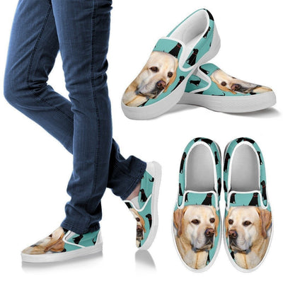 Labrador Print Slip Ons For Women- Express Shipping - Deruj.com