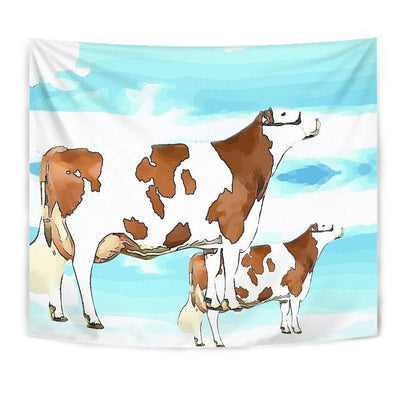 Montbeliarde Cattle (Cow) Print Tapestry-Free Shipping - Deruj.com