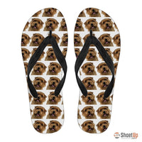 Norfolk Terrier Flip Flops For Men-Free Shipping - Deruj.com