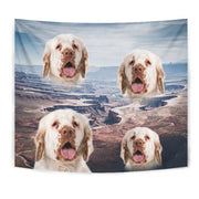 Cute Clumber Spaniel Print Tapestry-Free Shipping - Deruj.com