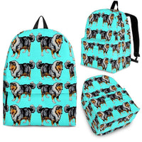 Collie Dog Print Backpack- Express Shipping - Deruj.com