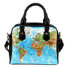 Valentine's Day Special World Map Print Shoulder Handbag- Free Shipping - Deruj.com