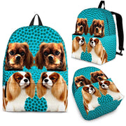 Cavalier King Charles Spaniel Dog Print Backpack-Express Shipping - Deruj.com
