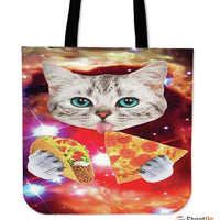 Pizza Loving Cat-Tote Bag-Free Shipping - Deruj.com