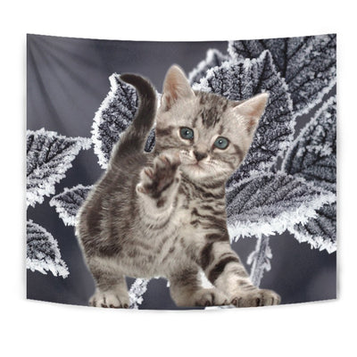 American Bobtail Kitten Print Tapestry-Free Shipping - Deruj.com