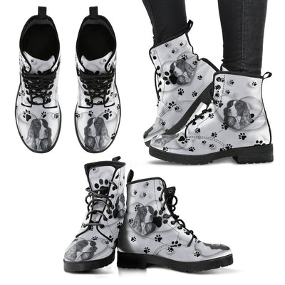 Valentine's Day Special-English Springer Spaniel Print Boots For Women-Free Shipping - Deruj.com